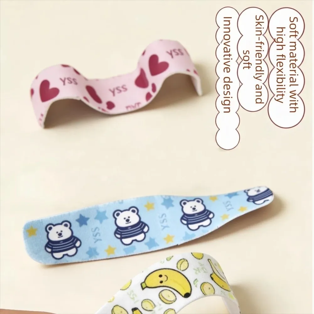 10/20/30Pcs Reusable Nose Lift Strips Adjustable Cuttable Nose Shaping Sticker Cosmetic Tools Cute Design Nose Up Lifting Tape