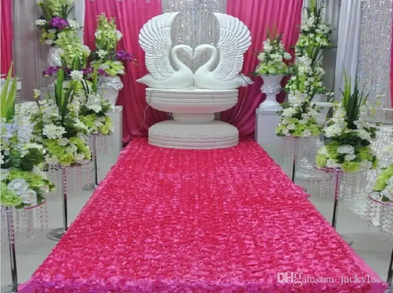 Romantic 3d Rose Petal Carpet Aisle Runner 10m Long 1m Wide For Wedding Backdrop Centerpieces Favors Party Decorations