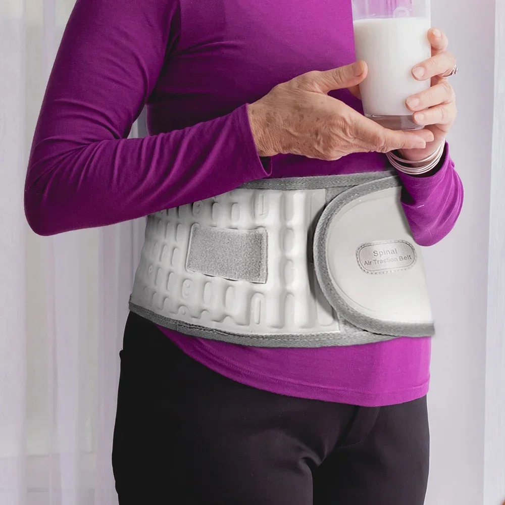 Air Traction Lumbar Belt, Spinal Decompression Back Brace for Sciatica & Disc Pain