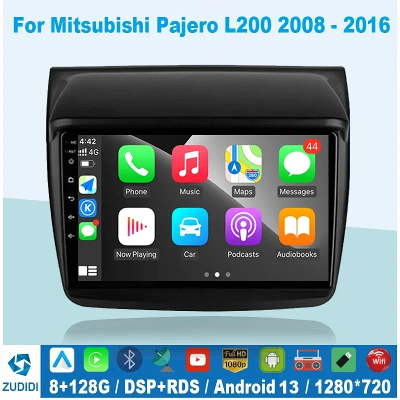 

Android Auto For Mitsubishi PAJERO Sport 2 L200 Triton 2008 2016 Car Radio Stero Multimedia Video Player Monitor Navigation GPS
