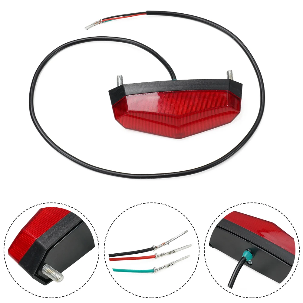 

Electric Bicycle Taillight Accessories Spare Parts Light 10*2.5cm Portable 1pcs Pratical Replacement Foldable Car