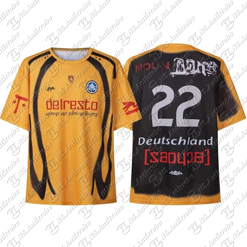 2025-26 نجمة كرة القدم الجديدة ترافيس سكوت نفس قميص الهيب هوب الأمريكي المطبوع ثلاثي الأبعاد للرجال والنساء، تي شيرت سريع الجفاف.