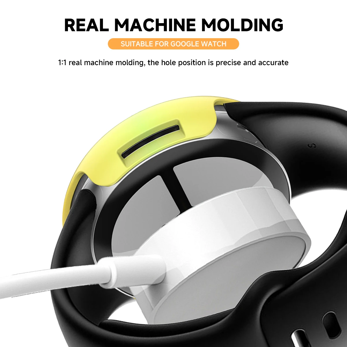 حافظة + زجاجية لساعة جوجل بيكسل 3 45 مللي متر 41 مللي متر PC ممتص للصدمات شامل مضاد للخدش غطاء حماية + ملحقات واقي للشاشة #6