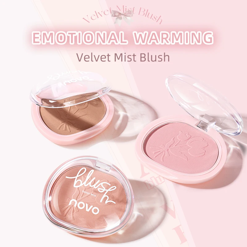 4 Colors Blush Powder Face Makeup Long-Lasting Sweet Warm Colors Matte Cheek Powder Facial Beauty Cosmetic Natural Makeup Blush