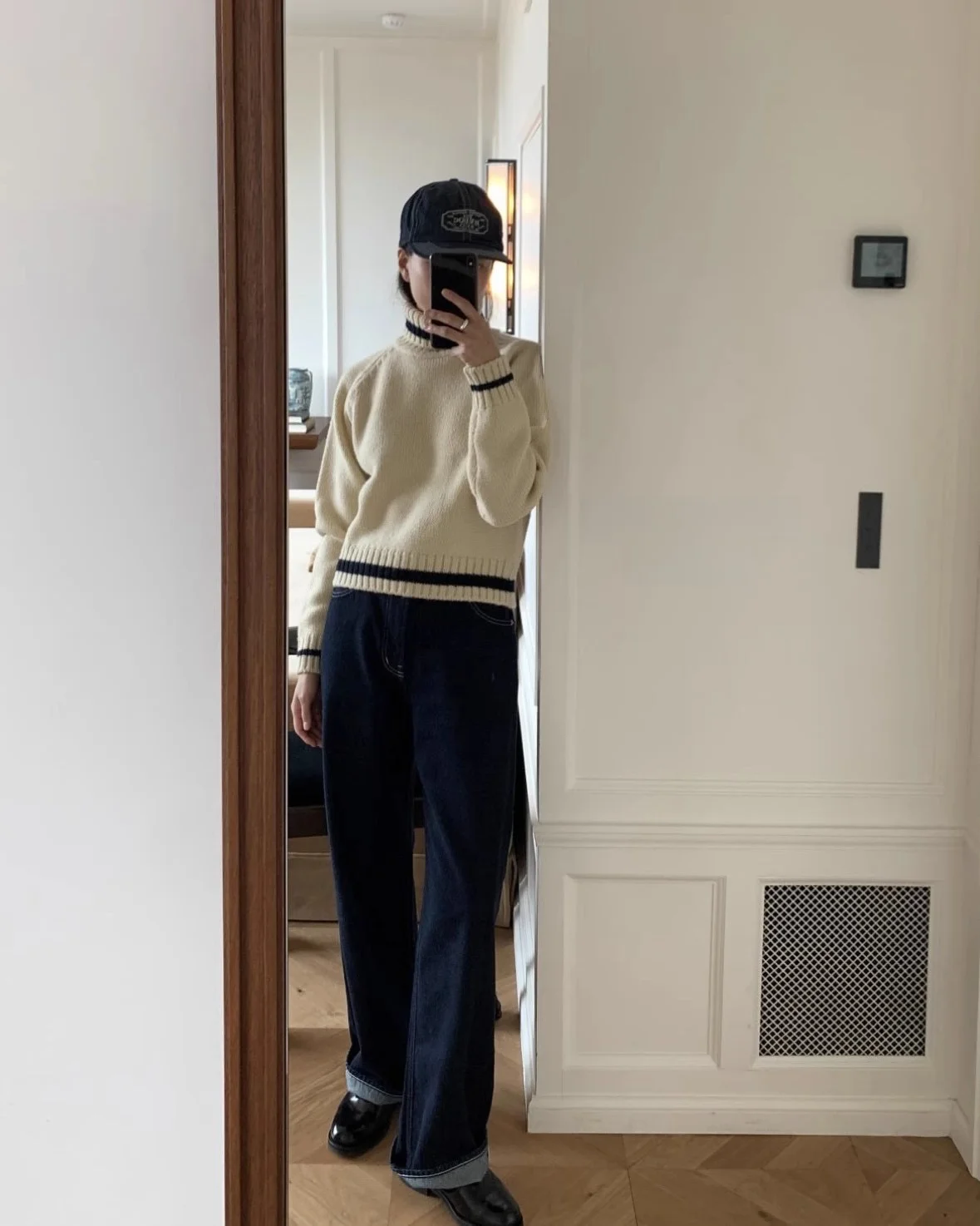 

Шерстяной свитер с высоким воротом и цветовыми блоками PREON, осенне-зимняя новинка, модный повседневный свободный крой, длинный рукав, круглый вырез