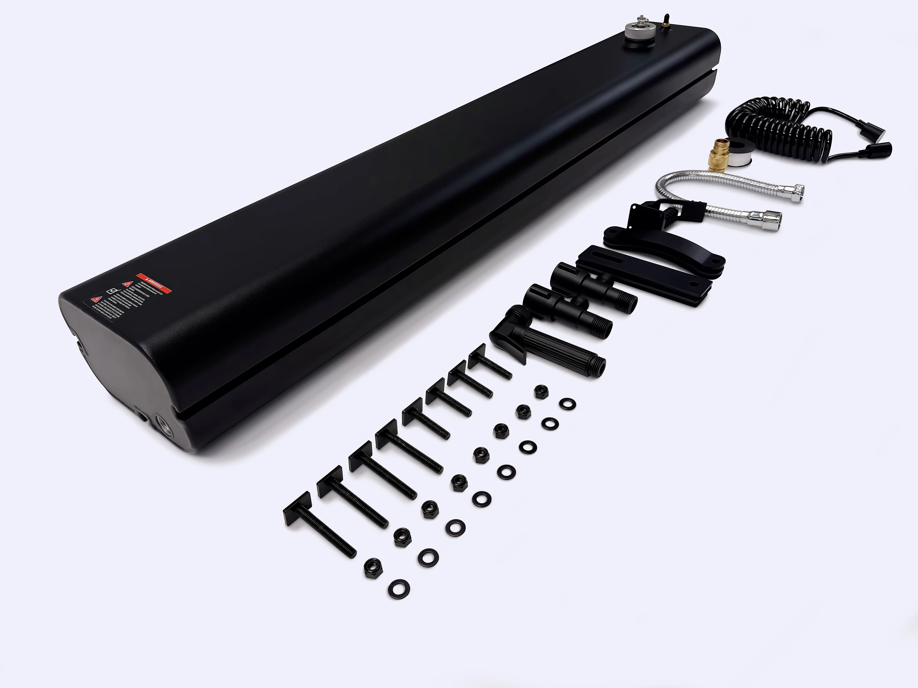 

Алюминиевый напорный бак для воды - устанавливается на крыше для внедорожников и автомобилей для использования вне дорог.