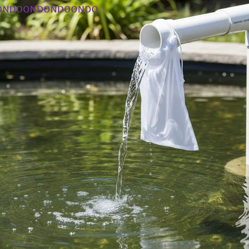 200-Mesh Reusable Fish Tank Aquarium Filter Bag With Drawstring