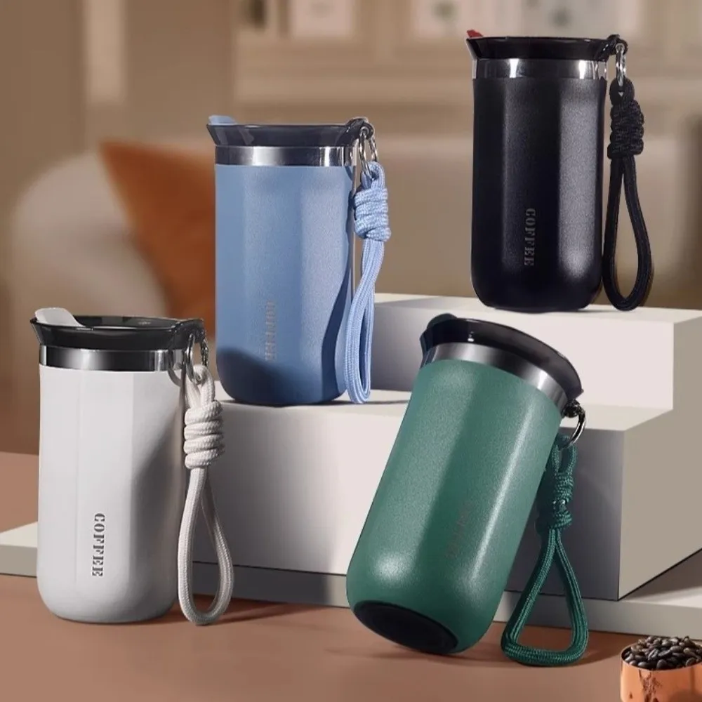 Drinkware 350ML/500ML Stainless Steel Insulated Cup Double Wall with Lid Thermal Mug Leak-Proof Water Cup Commute Use