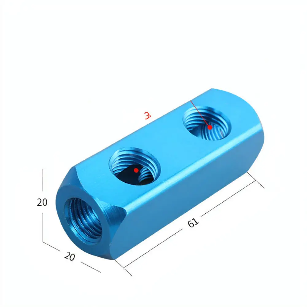 Industrial Air Manifold Block For For BNTA Aluminum Gas Header System Quick Connect Pneumatic Piping Distribution Tool