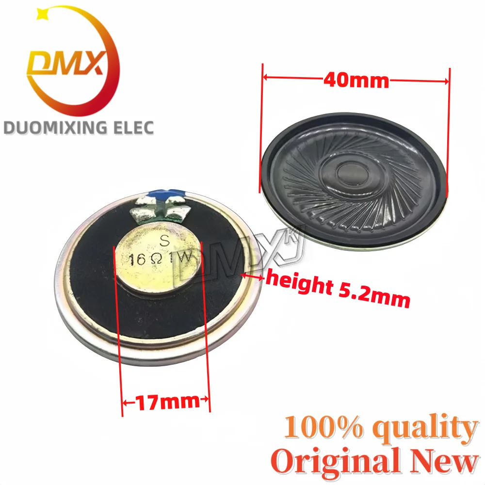 10PCS/Lot 28/32/36/40/50/57mm round ultra-thin telephone intercom speaker 16Ω 1W 0.5W 16ohm 1watt w amplifier speaker