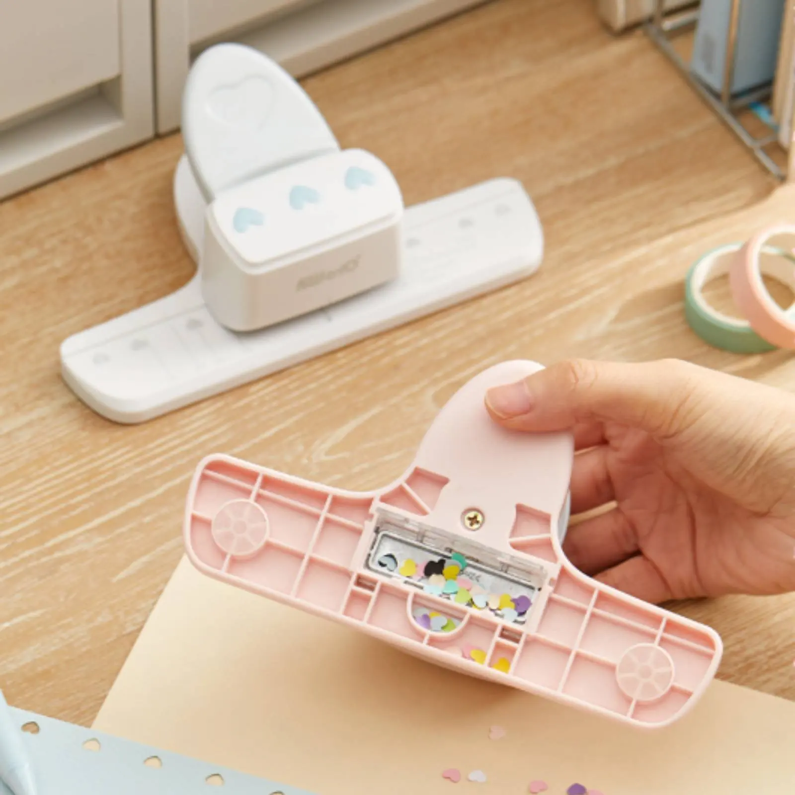 ハートホールカッター多機能ハート型クラフトホールカッター調整可能な単穴パンチャー洗練されたデザインのクラフトツール