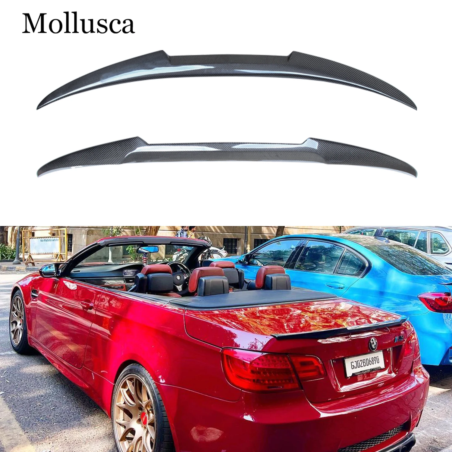

For BMW 3 Series E93&E93 M3 Convertible M4 Style Carbon fiber Rear Spoiler Trunk wing 2006-2013