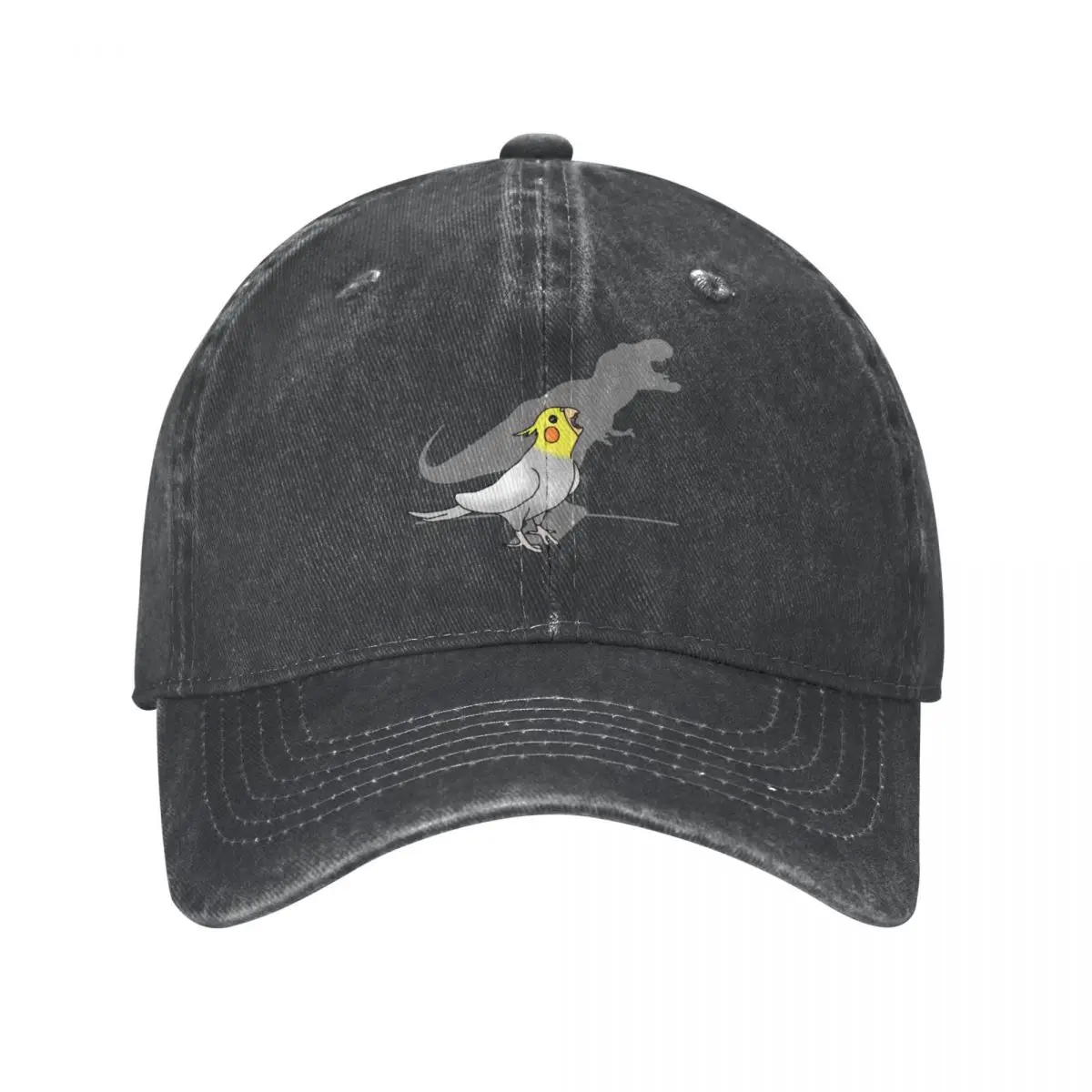 dinosaur shadow - cockatiel 2 Cap Cowboy Hat funny hat baseball cap for men Women's