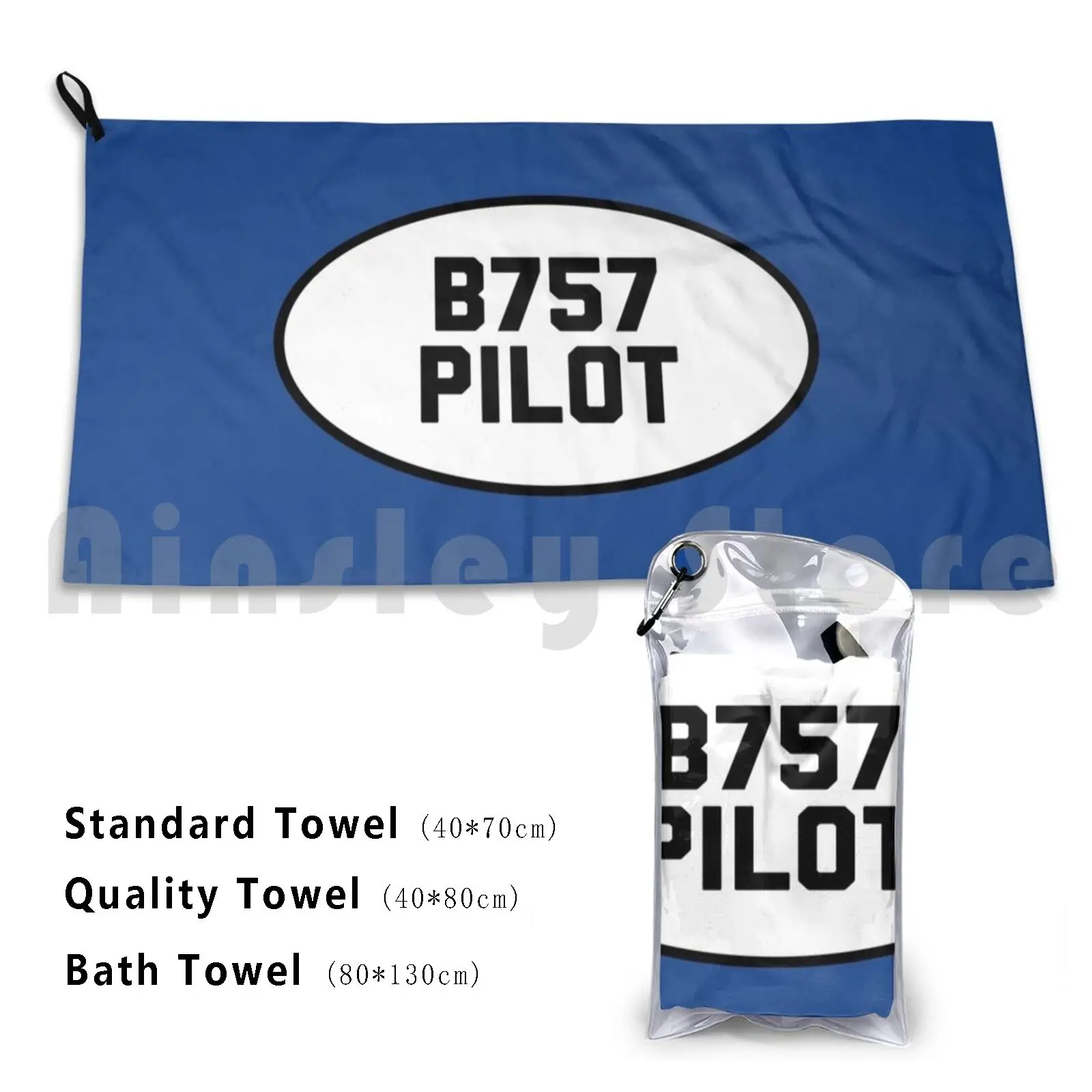 B757 Pilot — Boeing 757 Custom Towel Bath Towel Avgeek Pilot Pilot In Command Student Pilot Aviation General