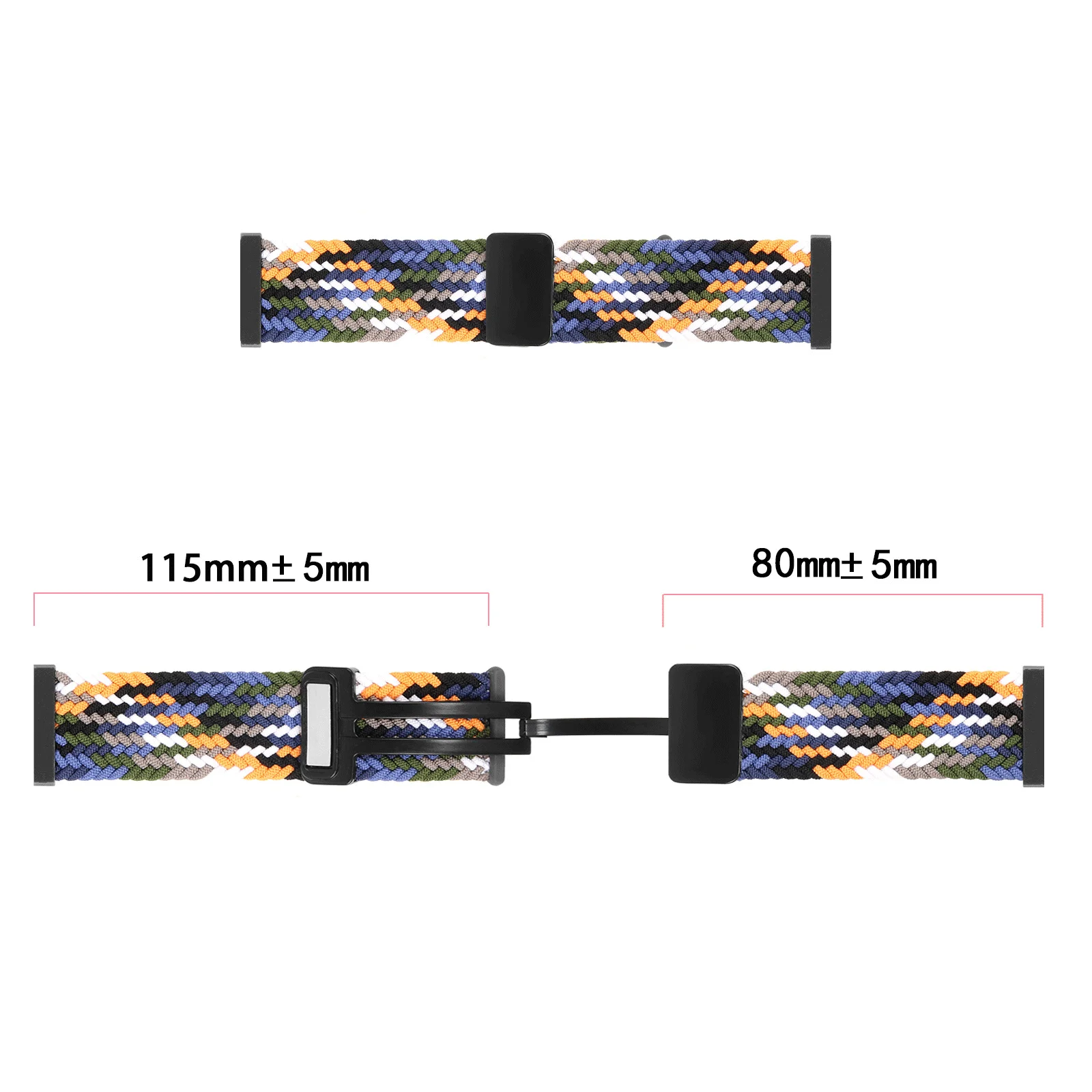 Elastic Braided Magnetic Strap for Xiaomi Redmi Watch 4 Band,Adjustable Woven Nylon Bracelet Wristband for Xiaomi Mi Band 8 Pro