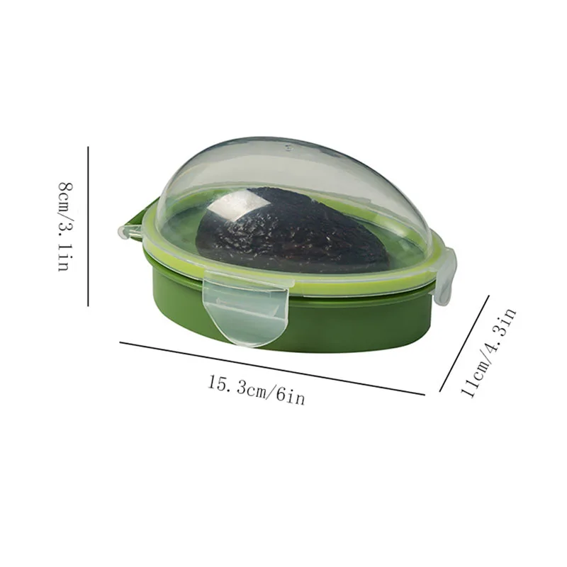 Avocado Fresh-keeping Box, Sealed Avocado Storage Tool, Half Avocado Transparent Cover Storage Box, Food Fresh-keeping Box