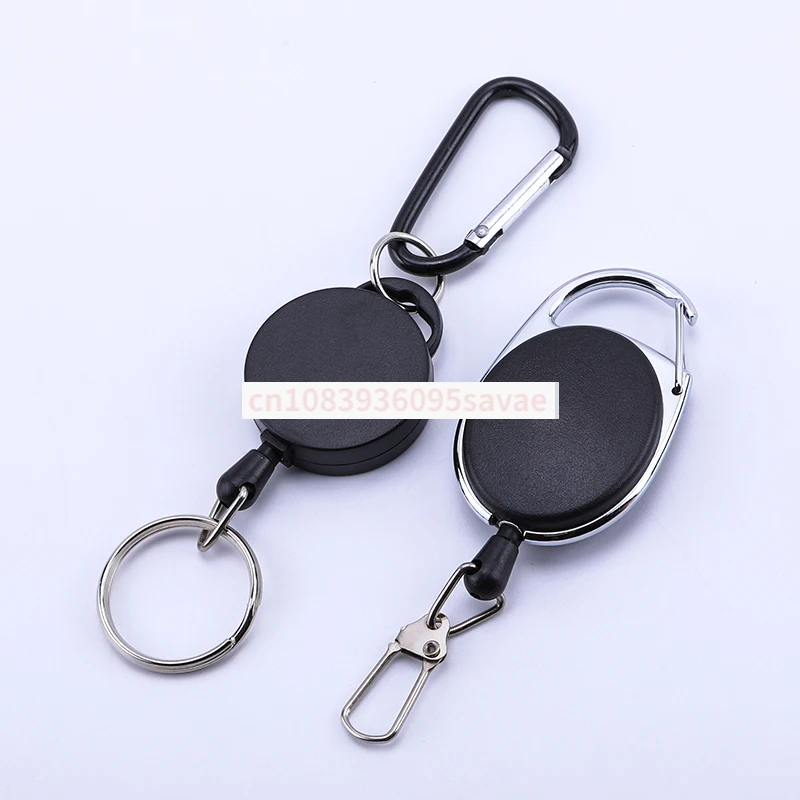 Retractable Rope Creative Personalized Custom Lettering Gift Stretch Chain Key Rope Waist Portable Access Card Lanyard