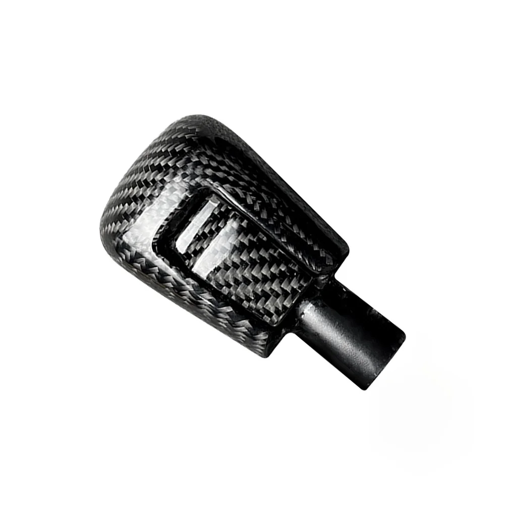 For Racing Simulation Black Car Gear Knob Carbon Fiber Gear Shift Knob Accessory Heat Resistant Material Anti-aging Properties