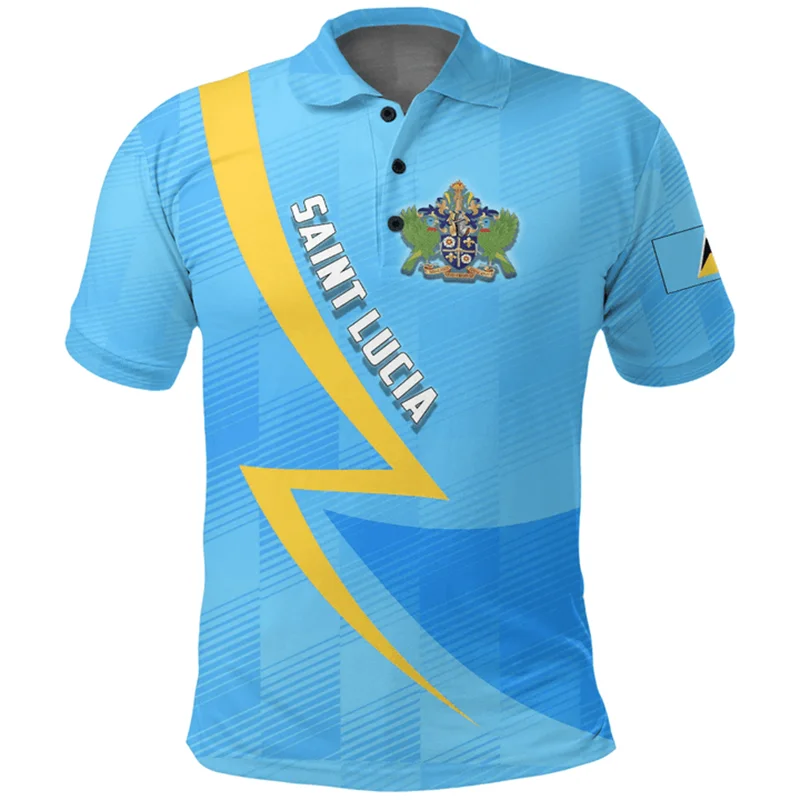 

Мужская летняя футболка-поло с 3D-принтом, с коротким рукавом