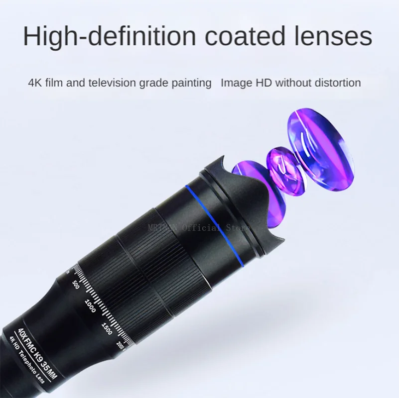 Monocular profesional HD con zoom para turismo y camping, trípode - imagen 5