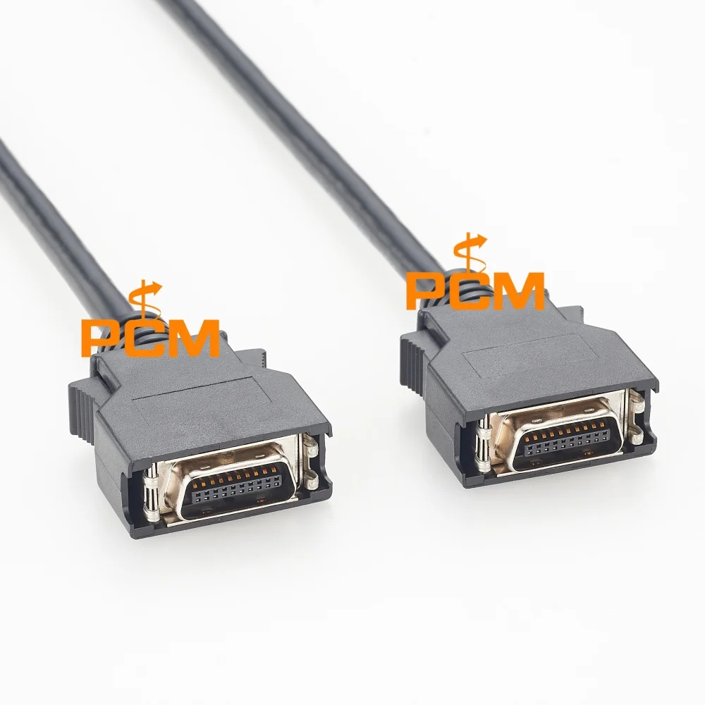 HPCN20 MDR20 Kabel 20-Pin Stecker-zu-Stecker SCSI-Kabel mit Verriegelung, abgeschirmtes Datenkabel für Servoantrieb und Industriesteuerung – Detail 2