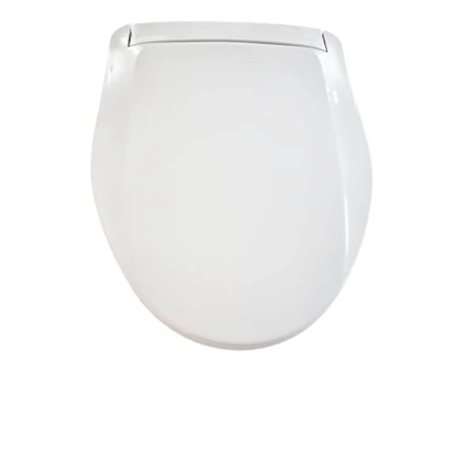 

Smart Toilet Seat with Automatic Lift Lid and Seat LED Night Light Hands-Free Operation Elongated Design 4 DD Batteries Not Inc