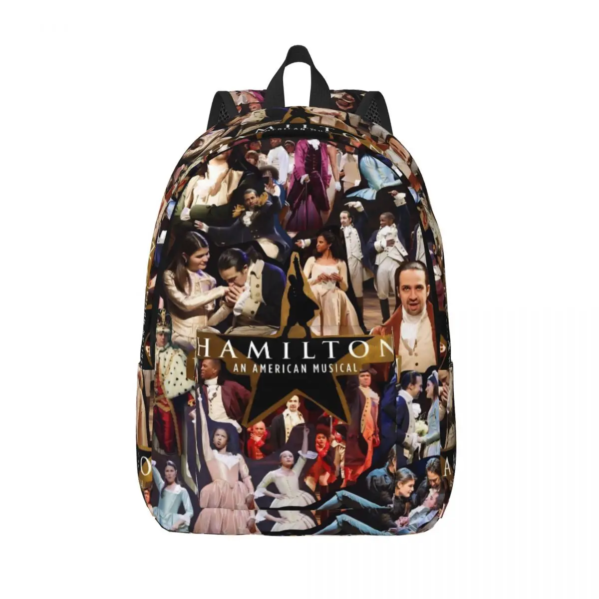 

Musical Hamiltons for Teens Student School Bookbag Music American Canvas Daypack Middle High College Sports