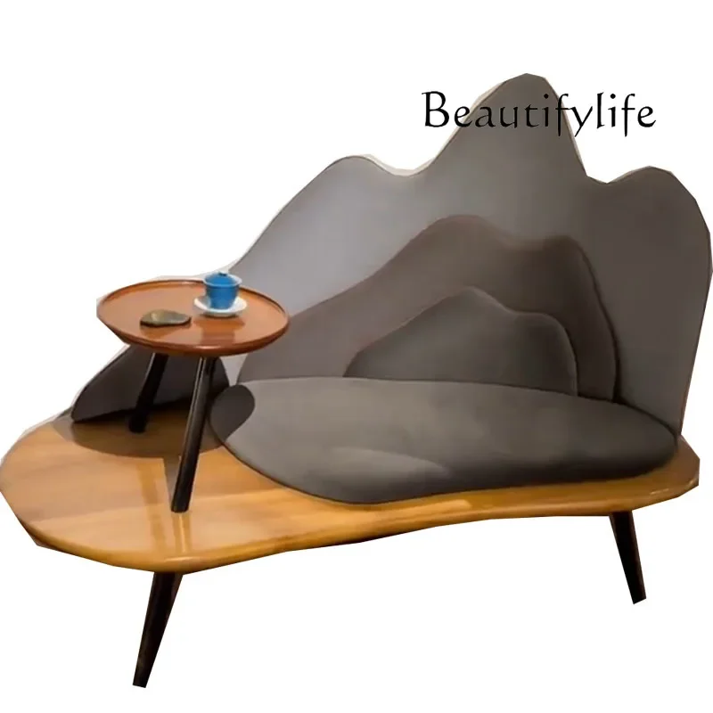 S New Chinese Ebony Concubine Chair Solid Wood Arhat Bed Modern Light Luxury Sofa Backrest Living Room Recliner Chaise Longue