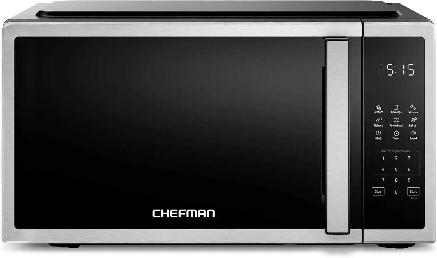 0.7 Cu. Ft. Compact Countertop Microwave Oven, 700W, 10 Power Levels, 3 One-Touch Cooking Presets, 2 Defrost Options, Child Safe