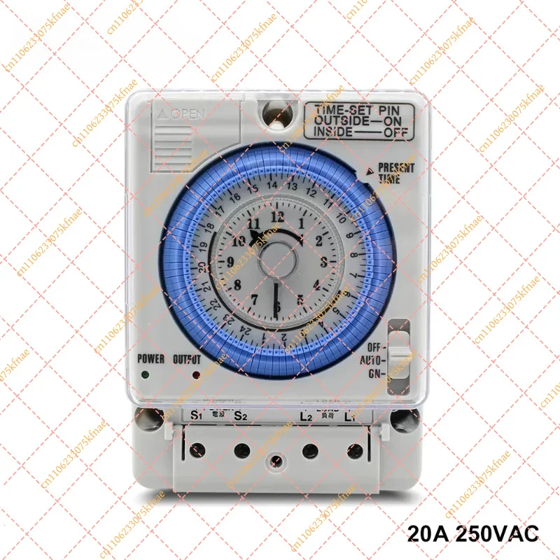 for ManHua TB35N Din Rail Programmable Timer Switch 100-240V 20A Water Heater Mechanical Time Controller