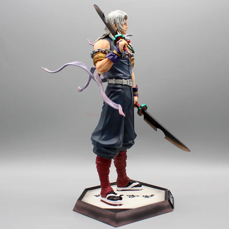 Demon Slayer Anime Figure Uzui Tengen Figures Sound Hashira Figurine Pvc Statue Model Doll Collect Desk Decor Toy Birthday Gift