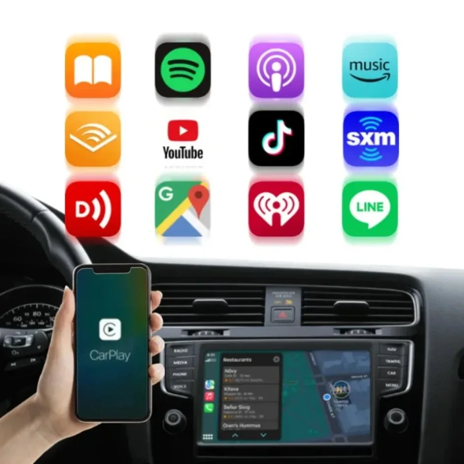 2 In1 Wired Carplay Box Wireless Carplay&Android For Car Radio Auto AI Box Wired To Wireless Carpay Mini Adapter Bluetooth