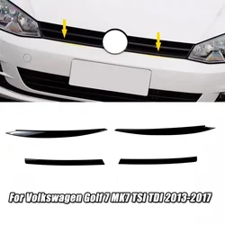 Front Bumper Center Grille Moulding Strips Trim Headlight Eyebrows Cover Body Kits For Volkswagen Golf 7 MK7 TSI TDI 2013-2017