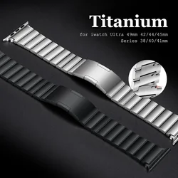 High quality titanium strap for Apple Watch Ultra 2 49mm 41 45mm 42 44mm 38 40mm Men's strap A quick-release titanium strap