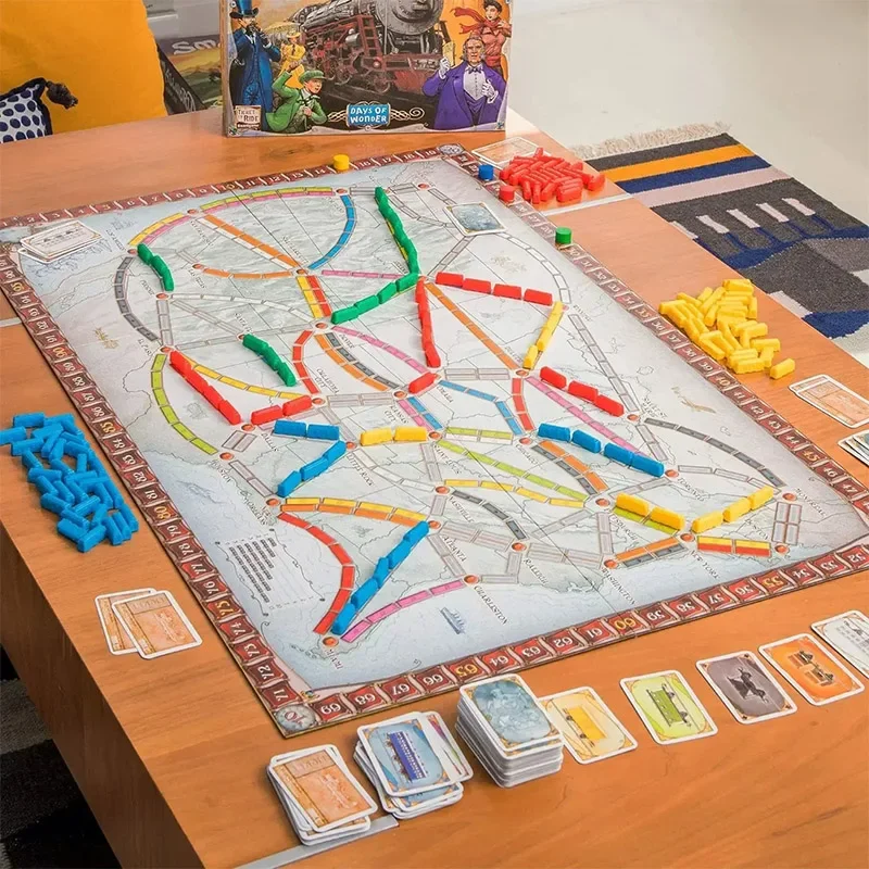 Ticket to Ride Board Game Family Multiplayer Friends Party Play Cards Game Plot Collection Toys Gifts