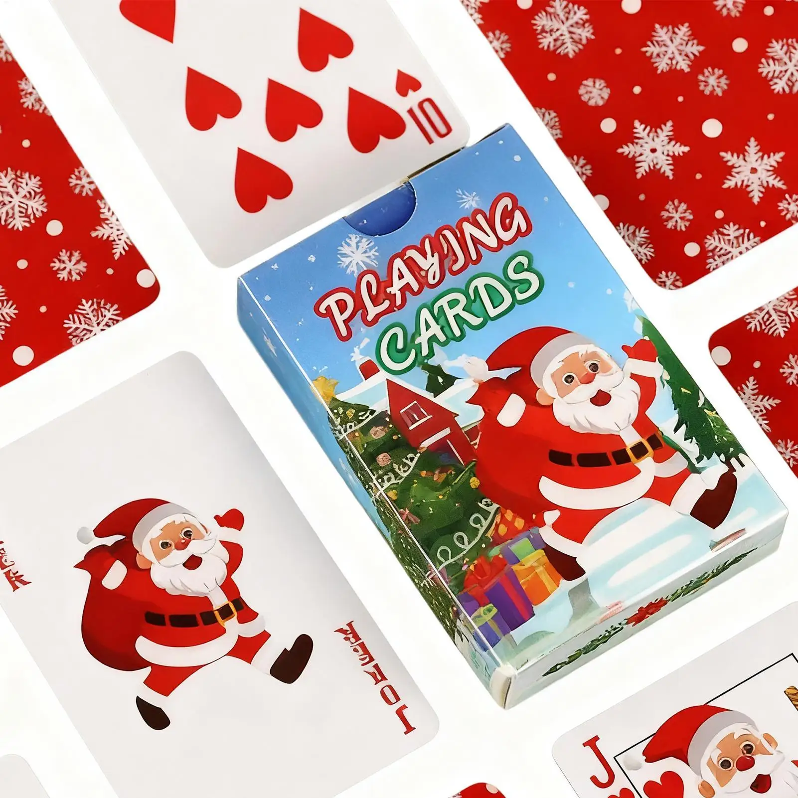 

Christmas Playing Cards Classic Christmas Table Game Family Card Games for Family Kids Adults Eve Holiday Entertainment Home