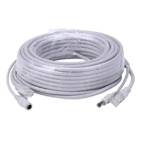 5M/10M/20M/30M Optional 2.1mm/5.5mm jack RJ45 + DC Power Extension Ethernet CCTV Cable For IP Cameras NVR System