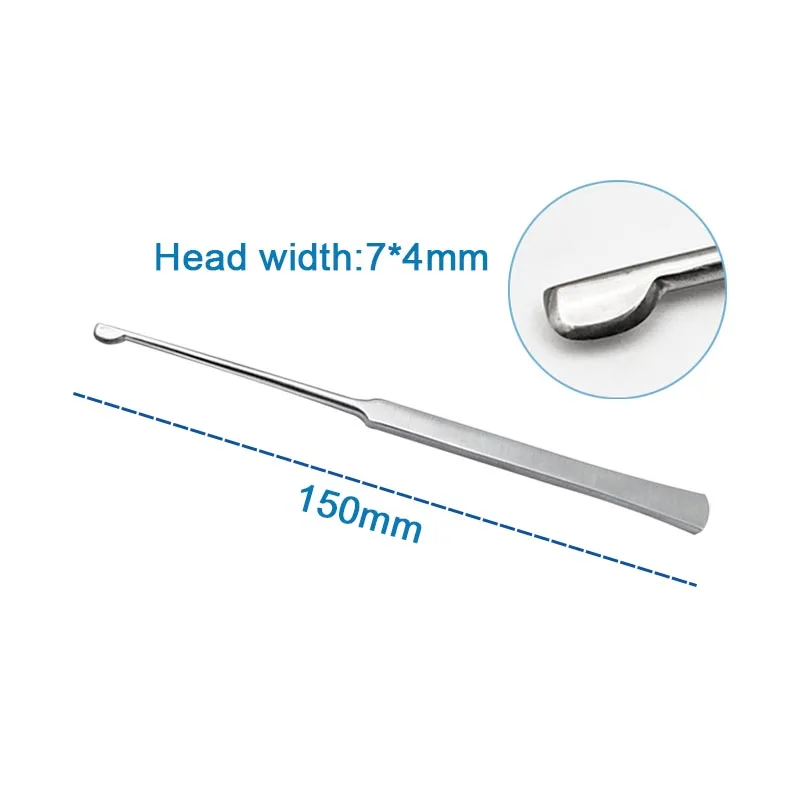 Two Type Choices Stainless Steel Nasal Septum Stripper Beauty Plastic Instrument 15cm/20cm