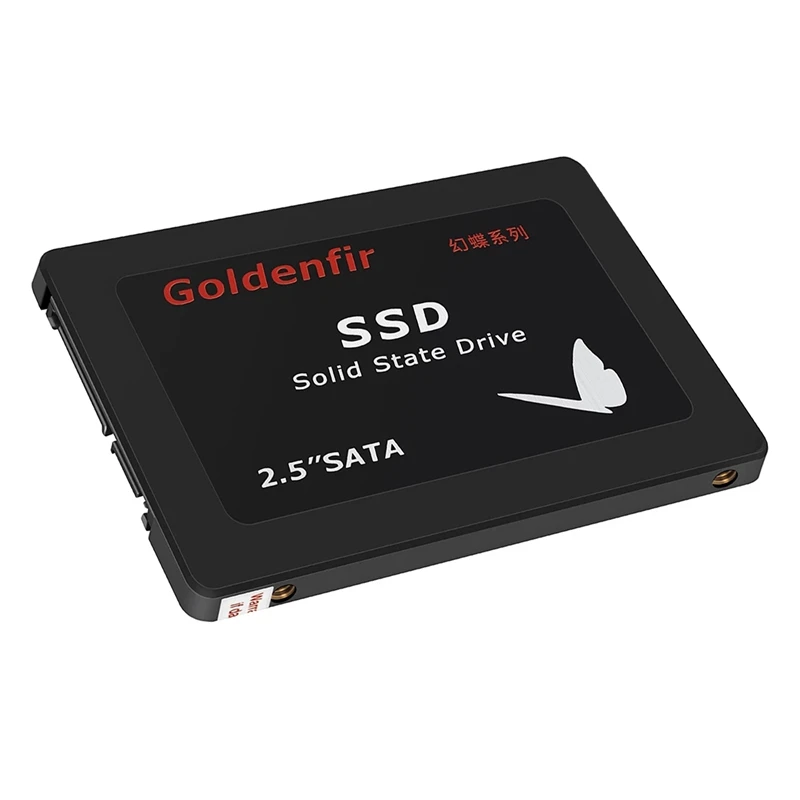 Goldenfir SSD SSD 2.5 Inch SATAIII Built-In Solid State Drive For Server Desktop Laptop Universal Black