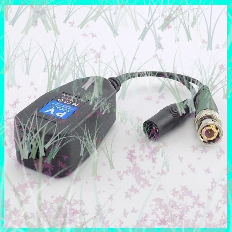 

1/2/5 пар пассивных коаксиальных разъемов для видеонаблюдения BNC Power Video Balun приемопередатчика к RJ45 BNC Male для видеокамеры видеонаблюдения E3