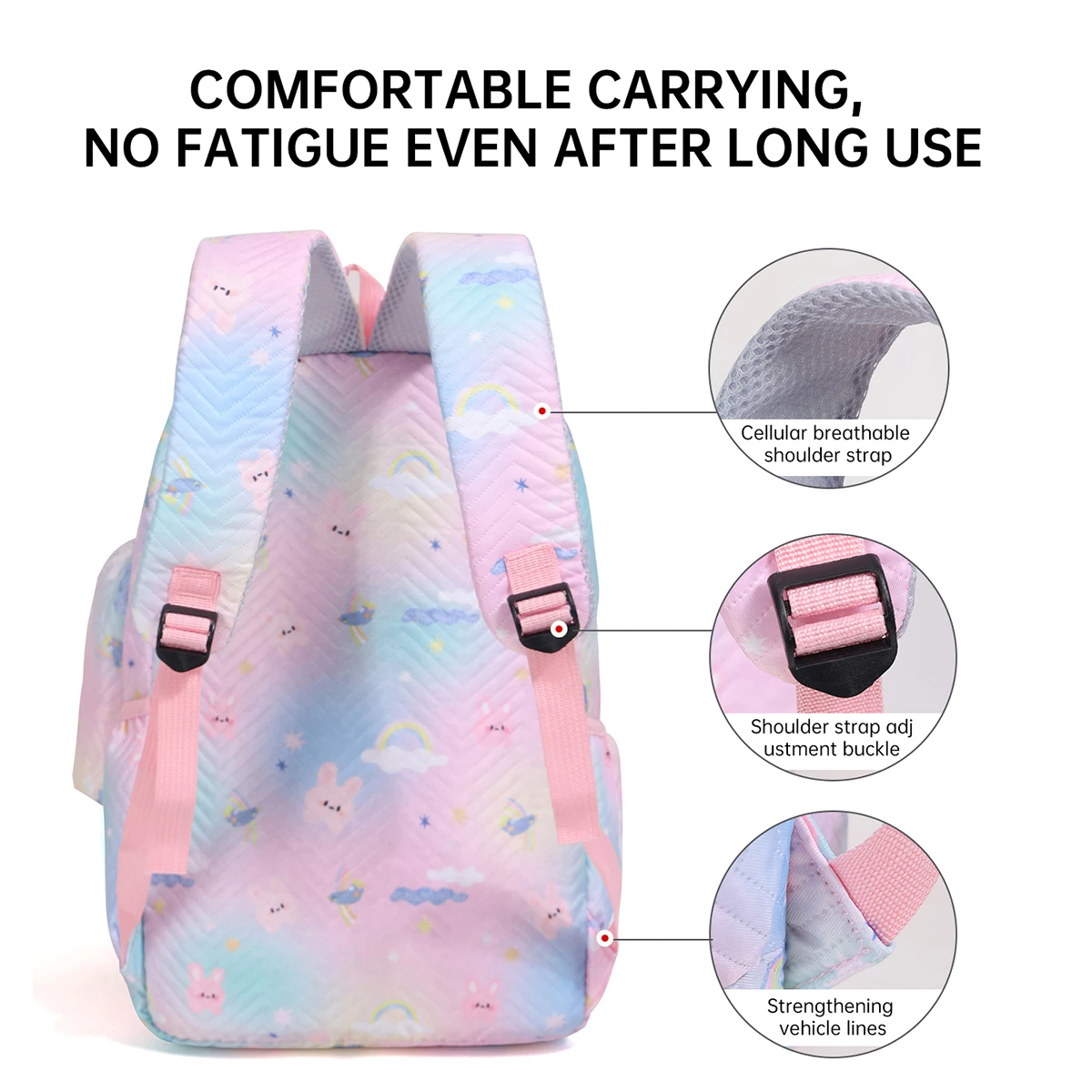 2026 New Style Schoolbag for Girls, Fresh and Cute, Large Capacity Three-Piece Set for Junior High School Students, High-Value and Cute Backpack for Elementary School Students