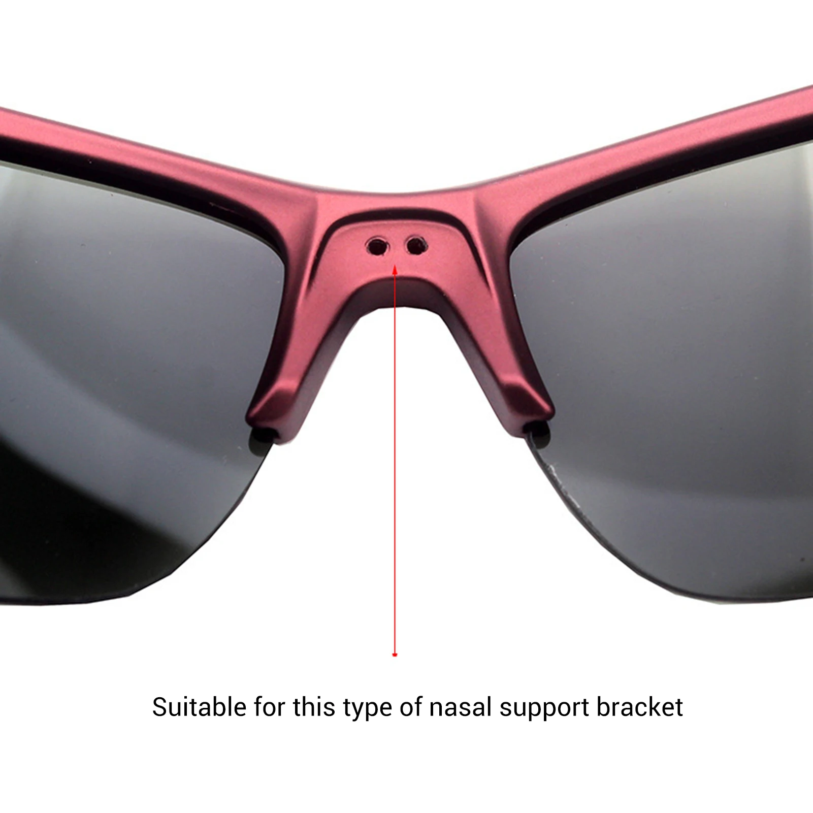 Replacement Nose Pads Screw-in Eyeglasses Nose Piece Anti-slip Nose Bridge Pads for Glasses Sunglasses and Eye Wear