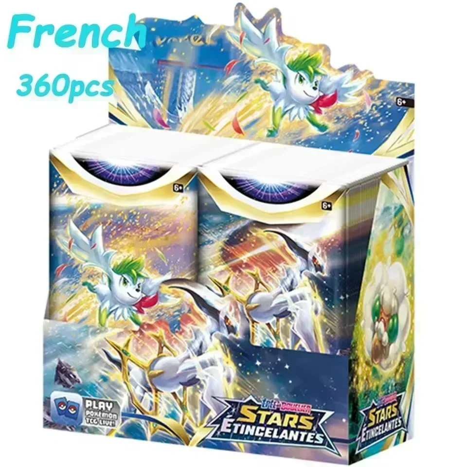 ★360P French Pokémon TCG: Ecarlet & Violet Etsncelles Astral Radiance Obsidian Flames Booster Box Pokemon Cards Game 36 Pack Box