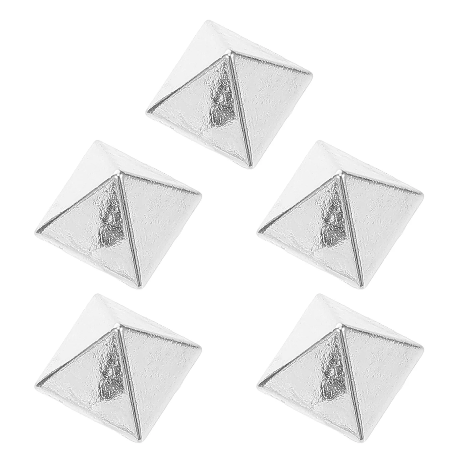 5 قطعة منصات مكافحة زلة على الجليد سبائك الزنك الهرم ترصيع في الهواء الطلق التزلج قبضة القدم على الجليد اكسسوارات التزلج الهرم ترصيع