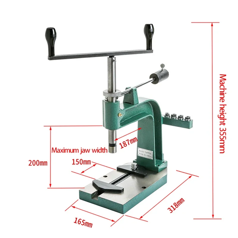 Manual Tapping Machine Hand-Cranked Desktop Tapping Machine Small Tapping Tool DIY Manual Tool Thread Making Machine