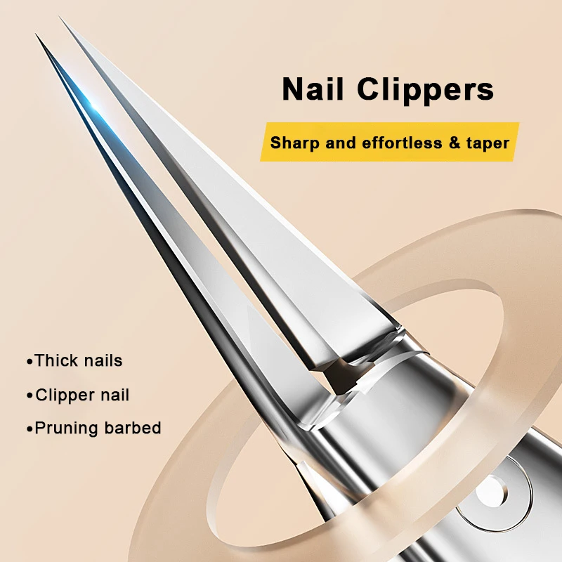1pcs เล็บ Clippers เครื่องตัดเล็บเท้าเล็บเครื่องมือ Non-Splash คุด Paronychia Professional Correction ชุดเครื่องมือหนา