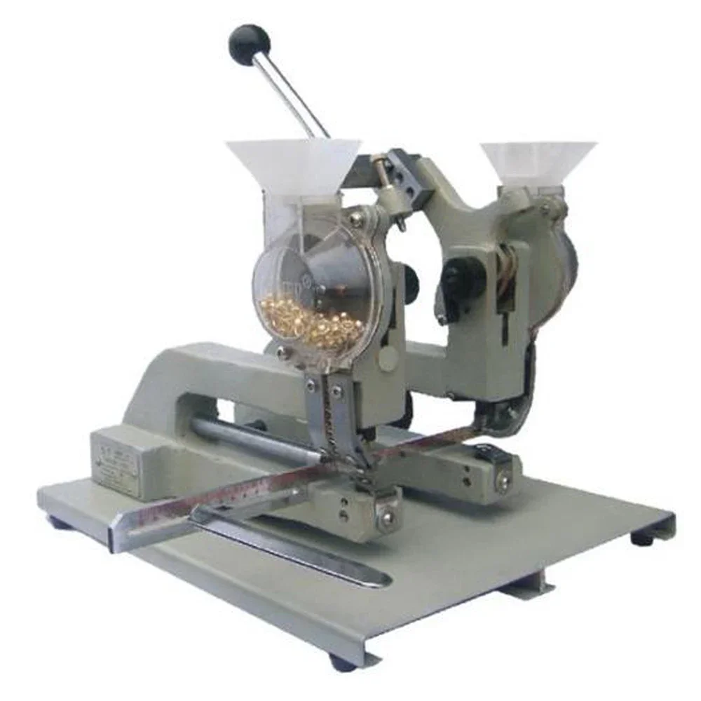 Semi Automatic Two Head Eyelet Grommet Machine for Paper