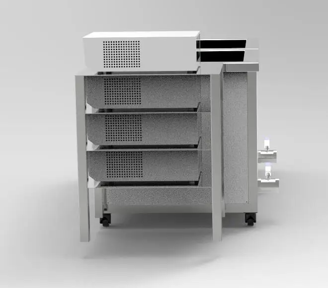 Double Tank Ultrasonic Cleaner With Industrial Rinsing or Drying Tank Ultrasound Cleaning Washing Machine