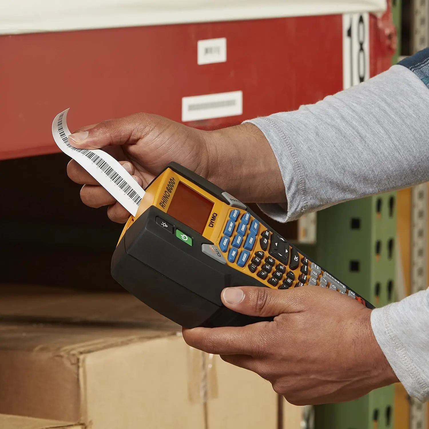 Heavy-Duty Labeling Job DYMO Rhino 6000 Industrial Label Maker Computer Connected Durable Thermal Label Print W/ Hard Carry Case