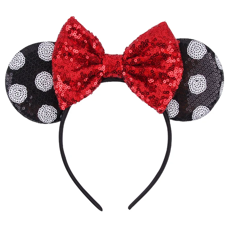 Mickey-Haarschmuck Schleifen-Haarband Freizeitpark-Feiertags-Haarband Haaraccessoire – Detail 3
